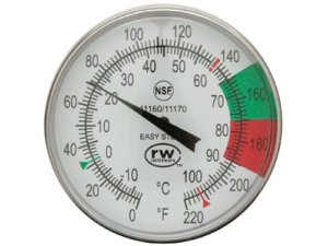 EasySteamThermometer, 5"stemwit NSF Clip11160