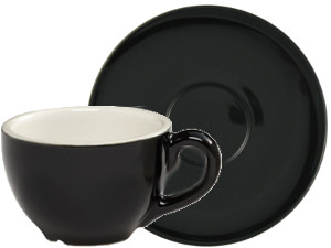 Cremaware Cup 2oz　黒 & Saucer