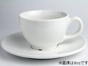 Cremaware Cup 12oz　白 & Saucer