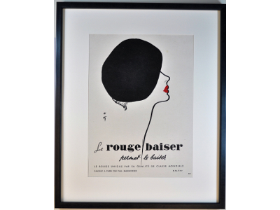 GRUAU（グリュオー）のRouge baiserの広告ポスター