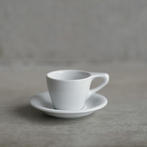 nN LN Espresso Cup & Saucer 3oz White