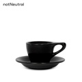 nN LN Espresso Cup & Saucer 3oz Black